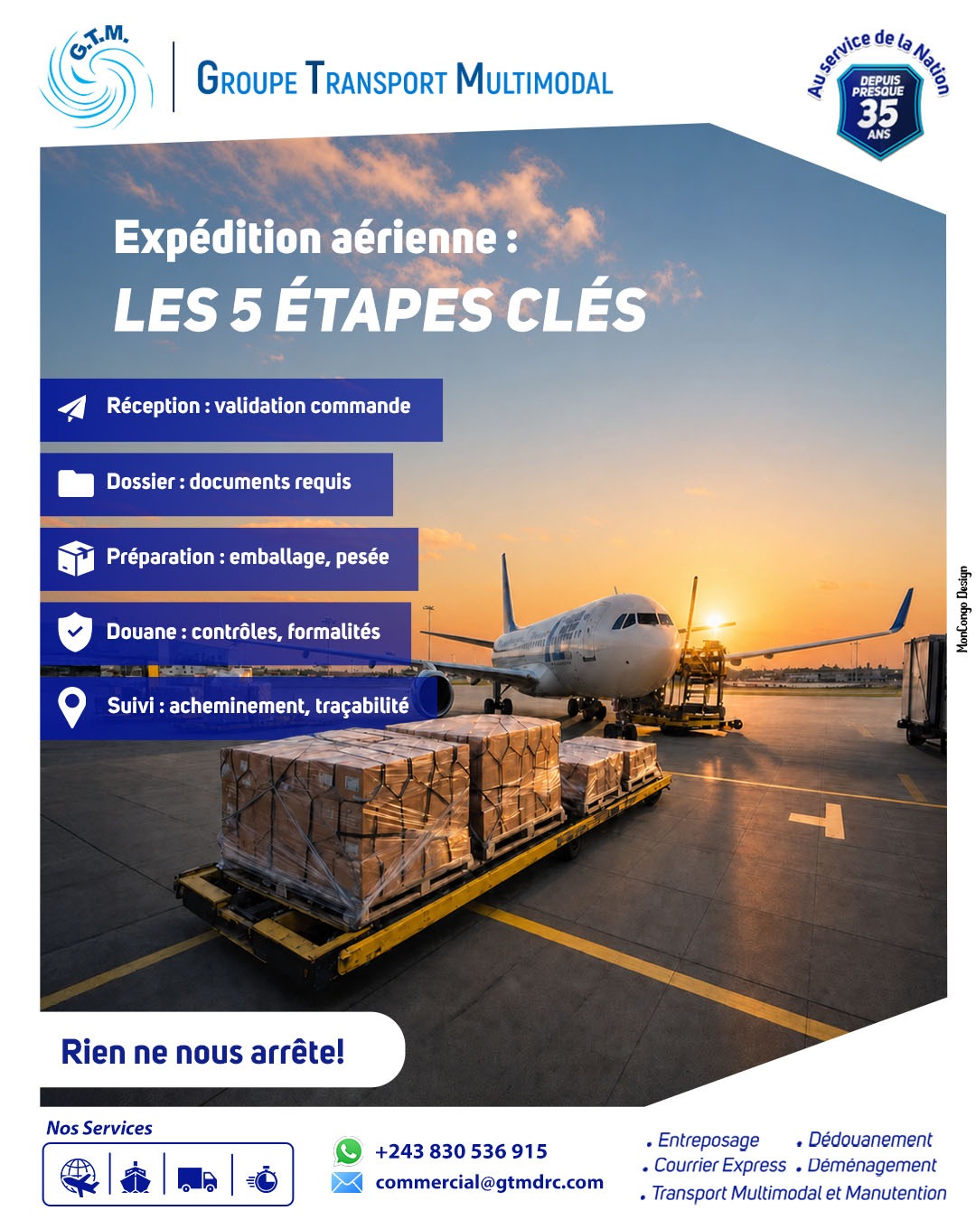 Expédition aérienne : les 5 étapes clés