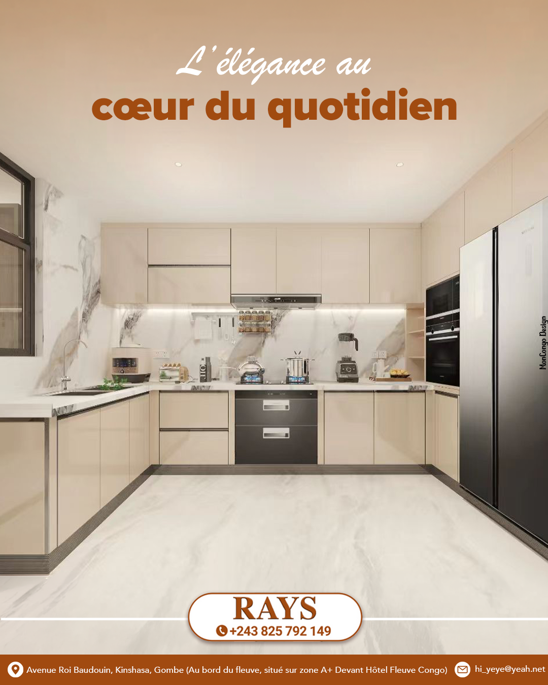 Une cuisine contemporaine qui allie esthétisme et fonctionnalité
