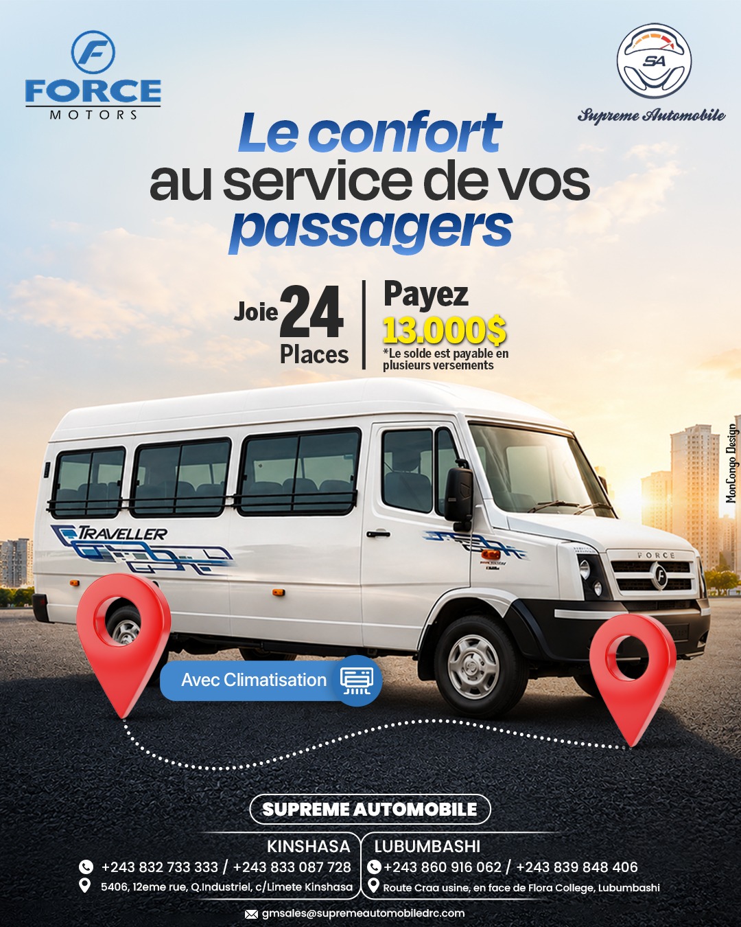 Le confort au service de vos passagers