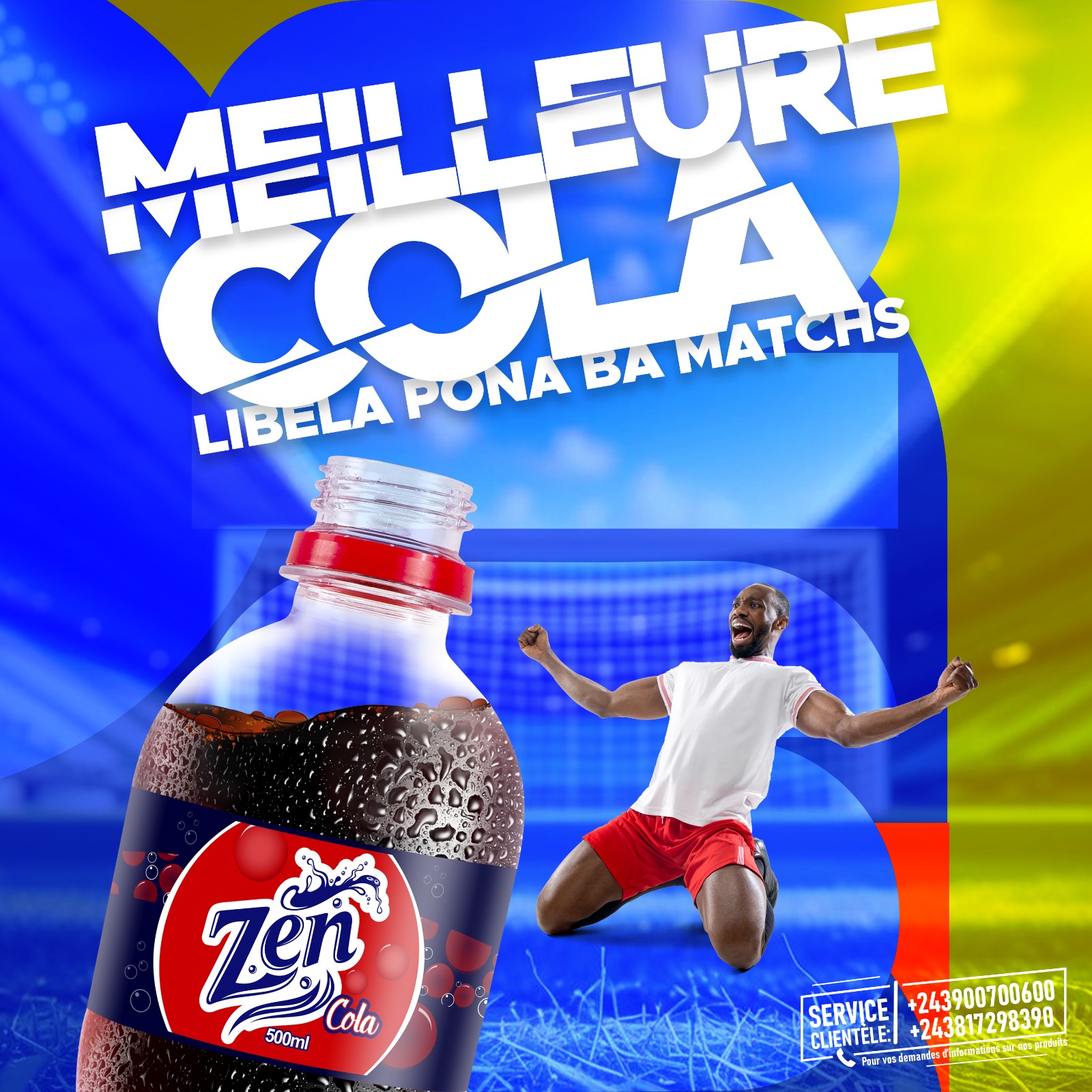 Bouteille de Zen Cola bien fraîche pour accompagner chaque victoire.