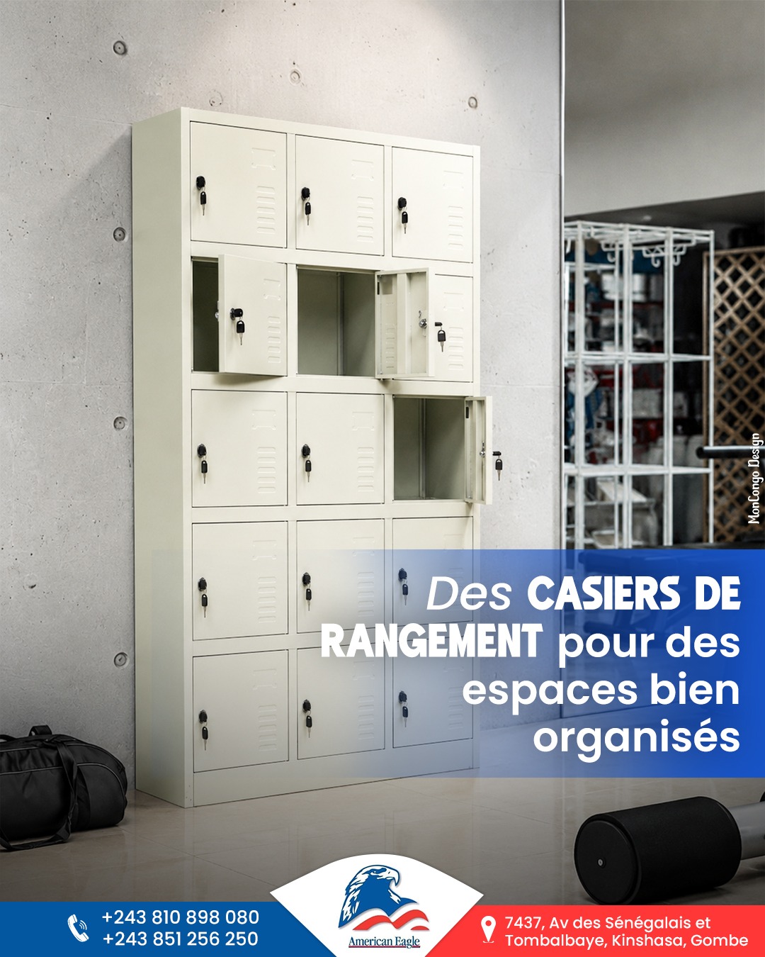 Des casiers de rangement pour des espaces bien organisés