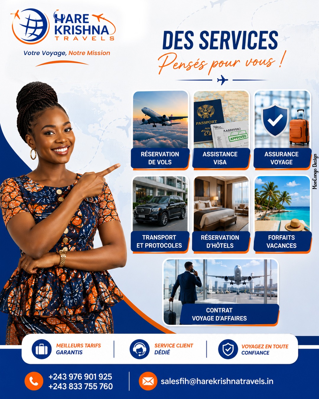 Nous vous accompagnons à chaque étape de votre voyage. 