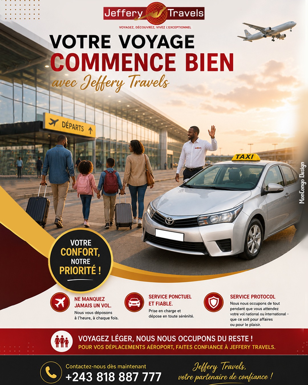 Votre voyage commence bien avant le décollage