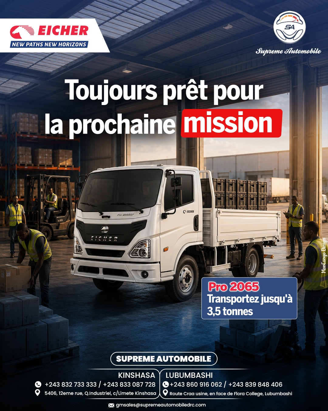 Toujours prêt pour la prochaine mission