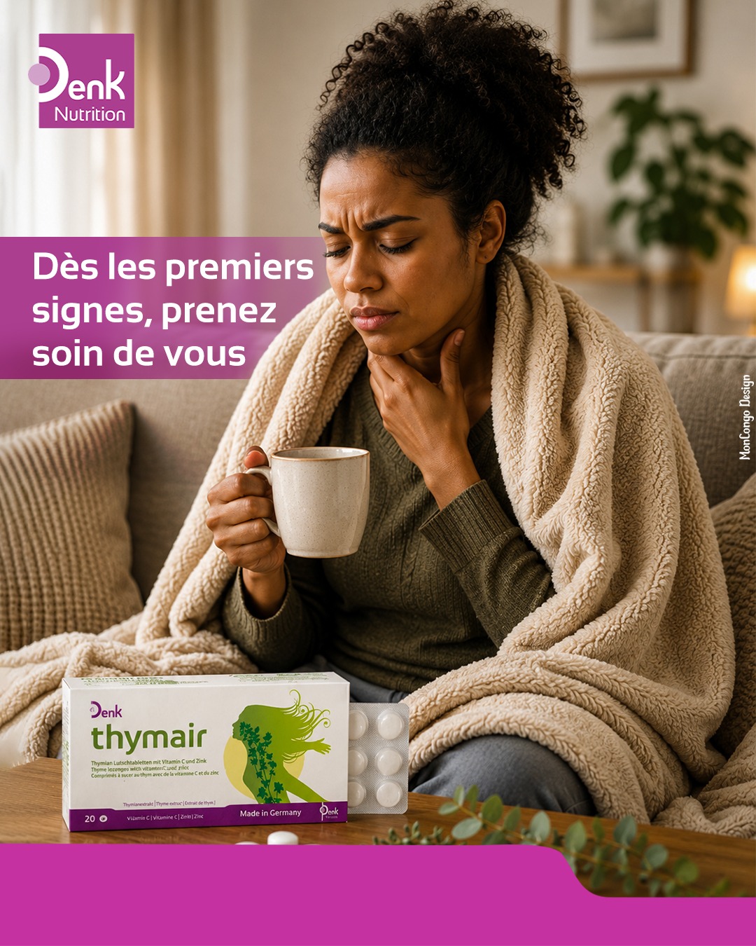 Dès les premiers signes, prenez soin de vous. 
