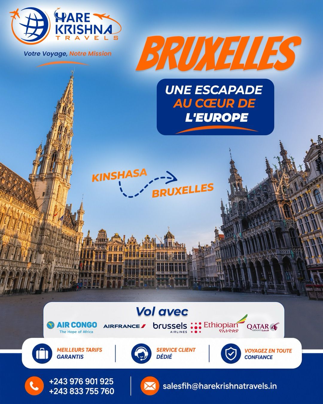 Bruxelles n'attend plus que vous. 🇧🇪