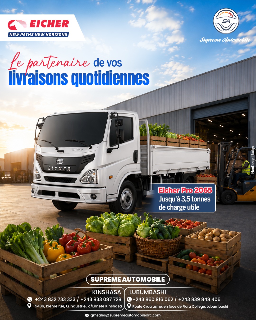 Le partenaire de vos livraisons quotidiennes