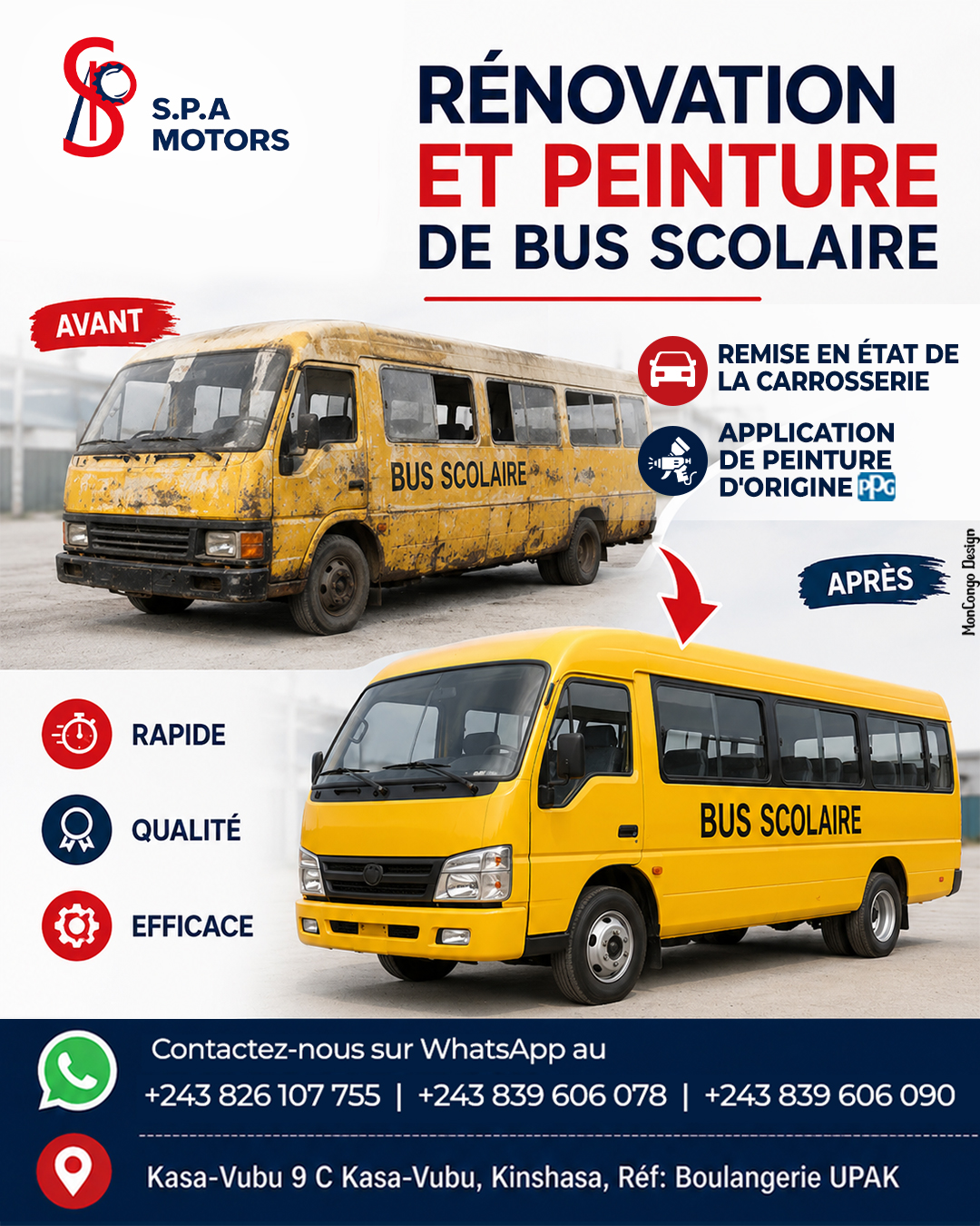 Forfait spécial bus scolaires