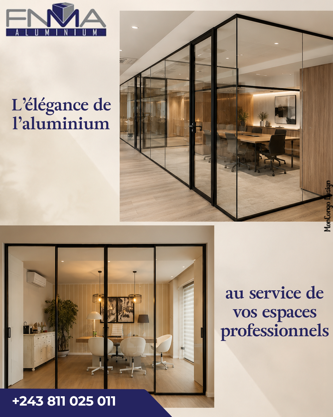 L’élégance de l’aluminium au service de vos espaces professionnels