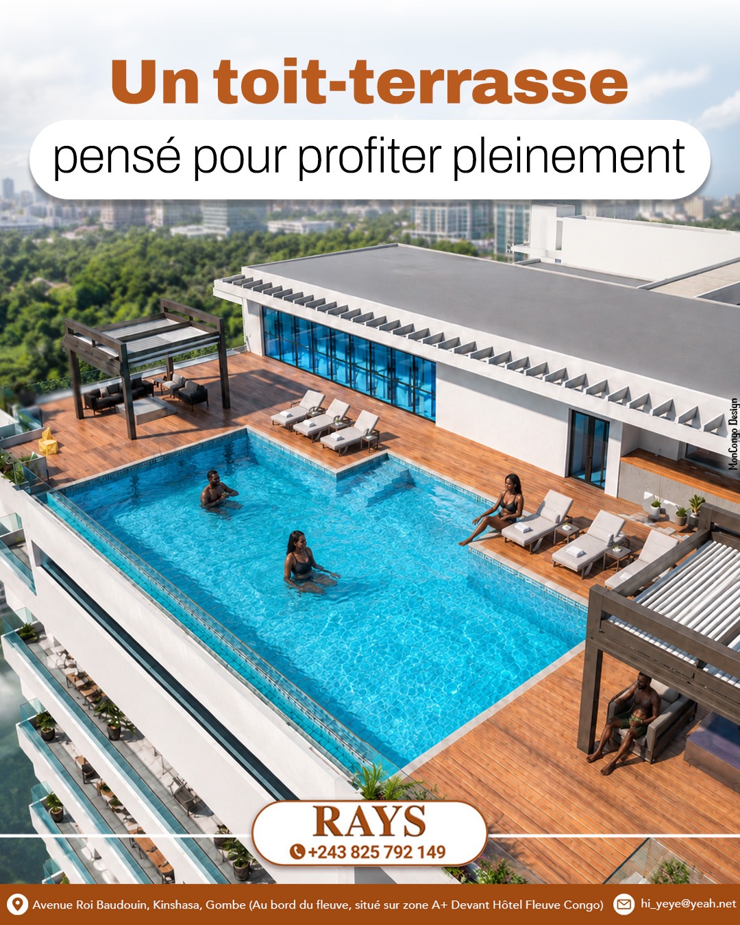 Un rooftop pensé pour profiter pleinement.    