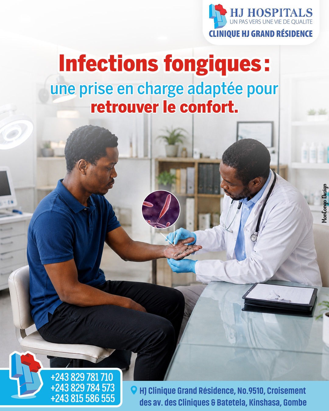 Les infections fongiques sont causées par des champignons microscopiques. 