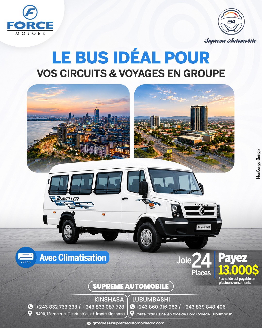 Voyagez en tout confort