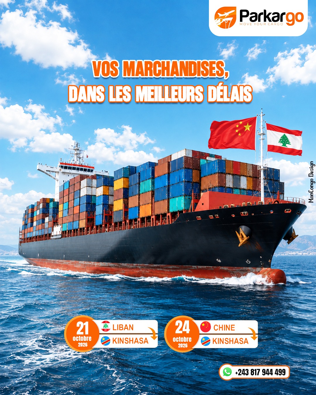 Vos marchandises, dans les meilleurs délais