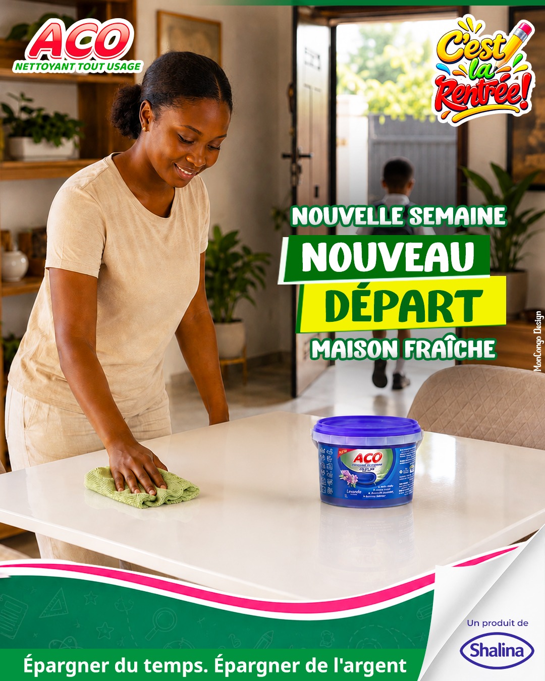 Nouvelle semaine, nouveau départ, maison fraîche