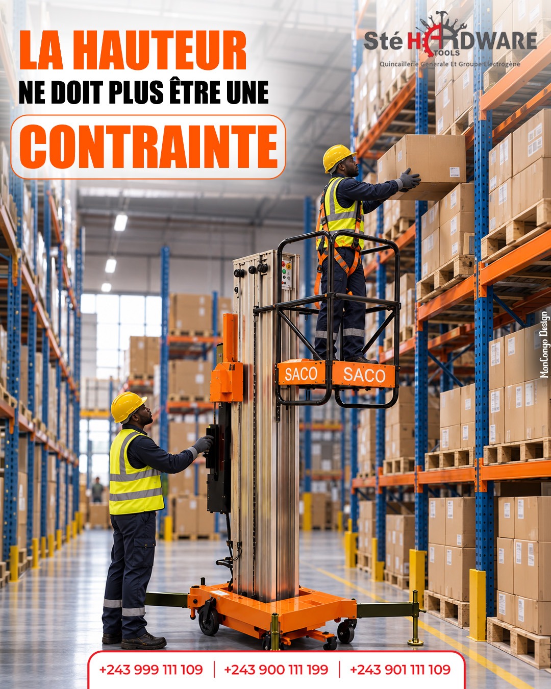 Prenez de la hauteur avec la nacelle SACO