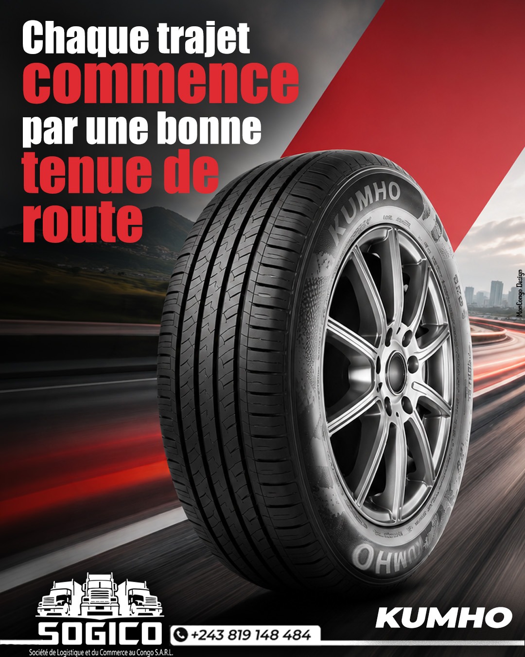 Chaque trajet commence par une bonne tenue de route 