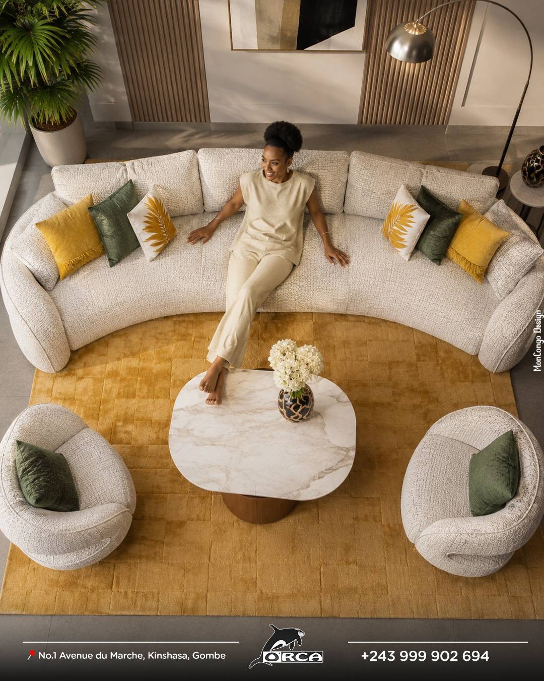 Parfois d’un canapé pour donner une toute nouvelle ambiance au salon. 