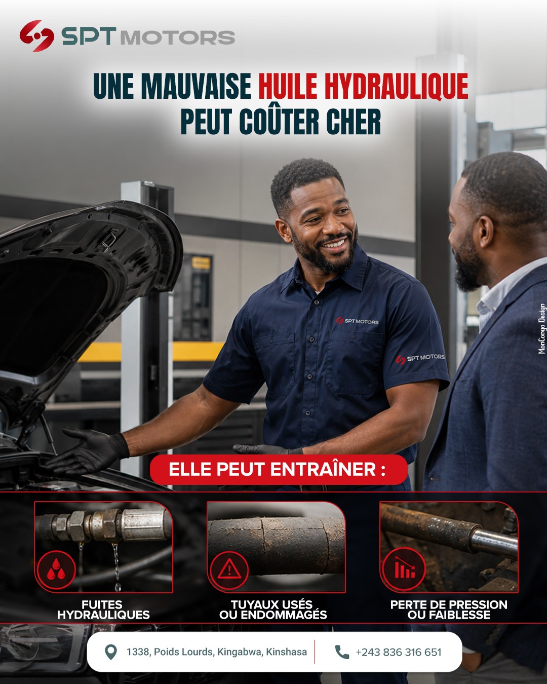 Une mauvaise huile hydraulique peut coûter cher