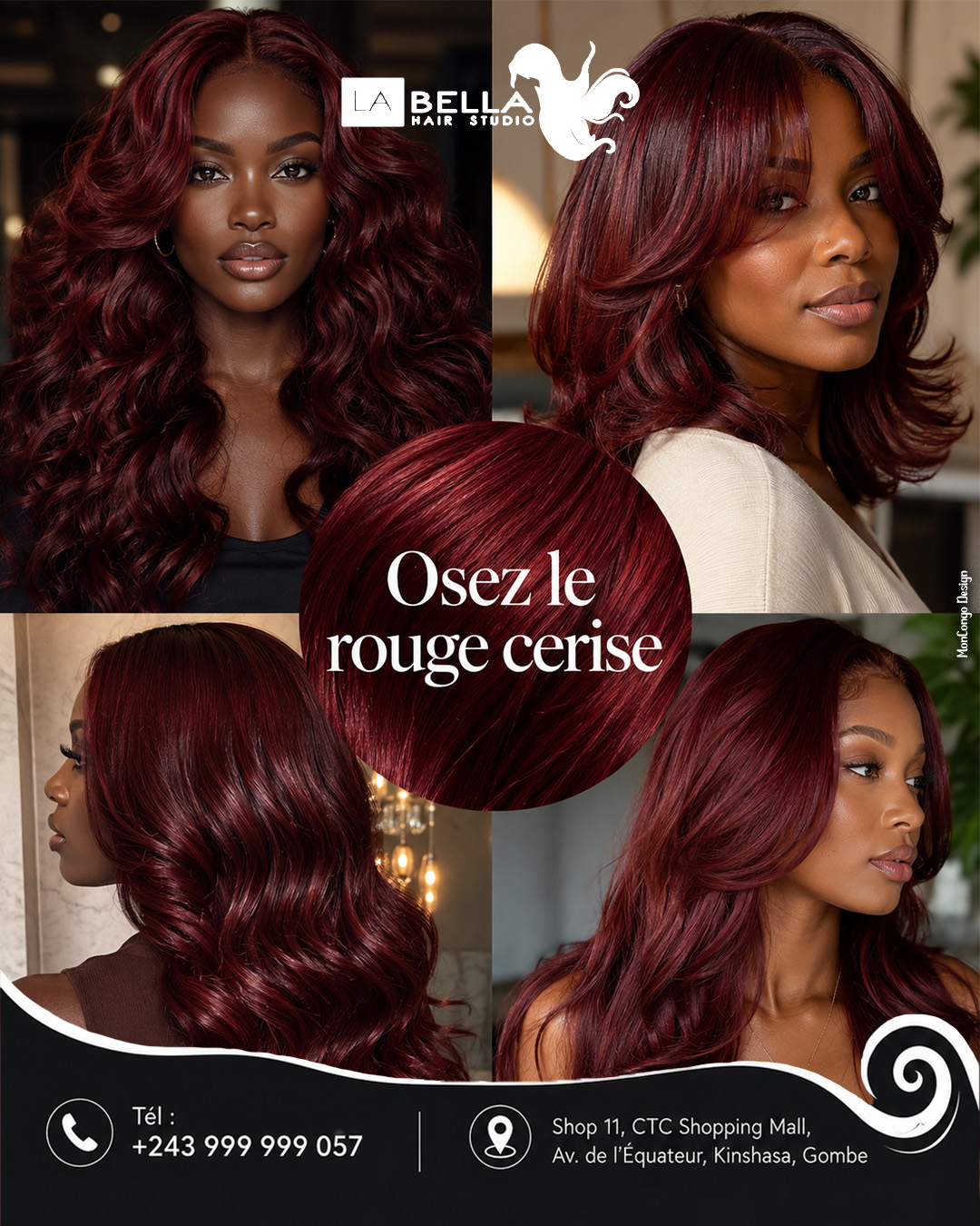 e rouge cerise s’impose comme l’une des couleurs de cheveux les plus tendance