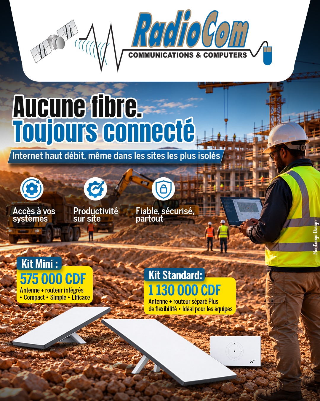 Aucune fibre. Toujours connecté.