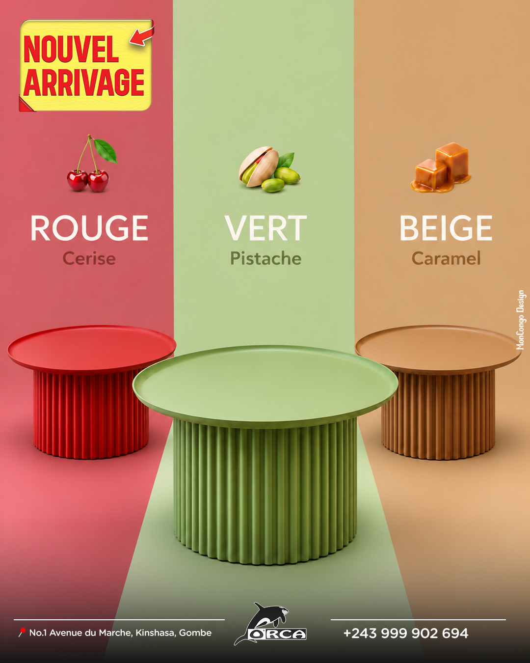 Vous cherchez des tables basses modernes à Kinshasa ? 