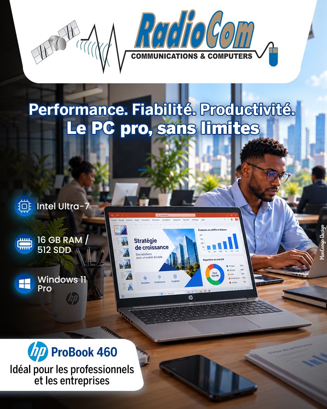 Performance. Fiabilité. Productivité. Le PC pro, sans limites!