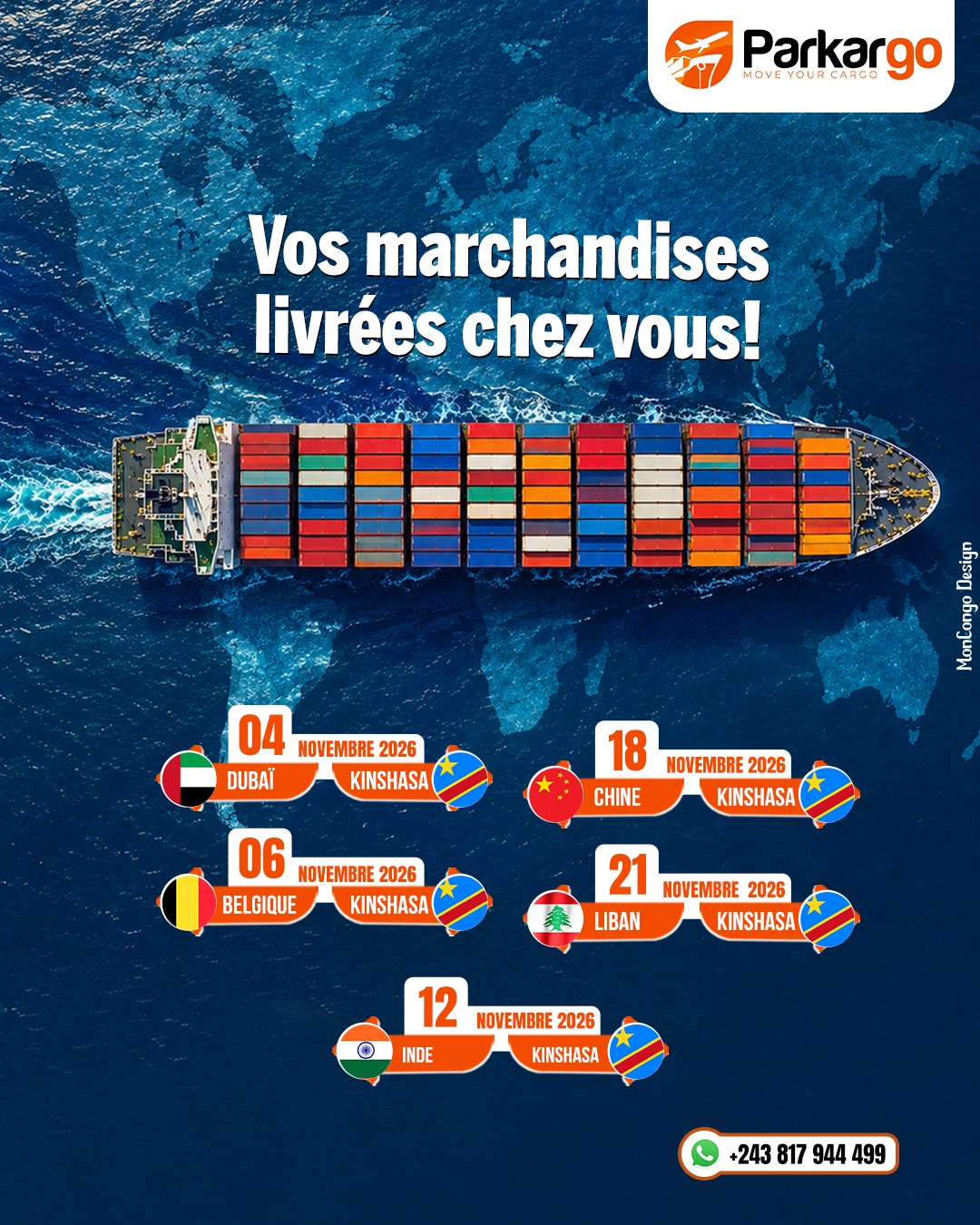 Vos marchandises livrées chez vous