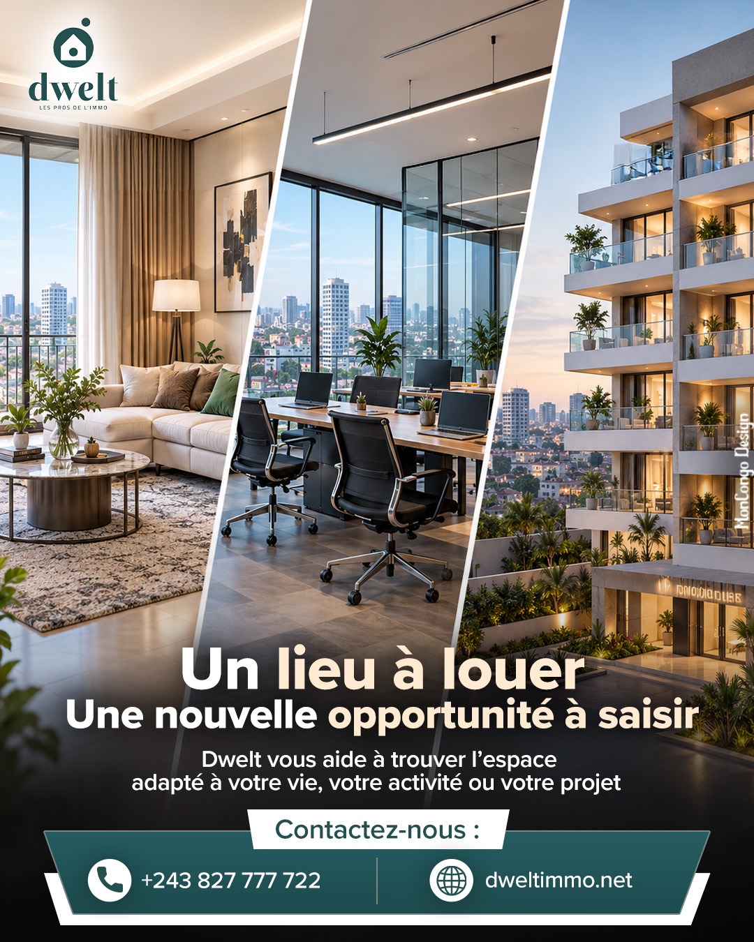 Trouvez le bon espace à louer à Kinshasa