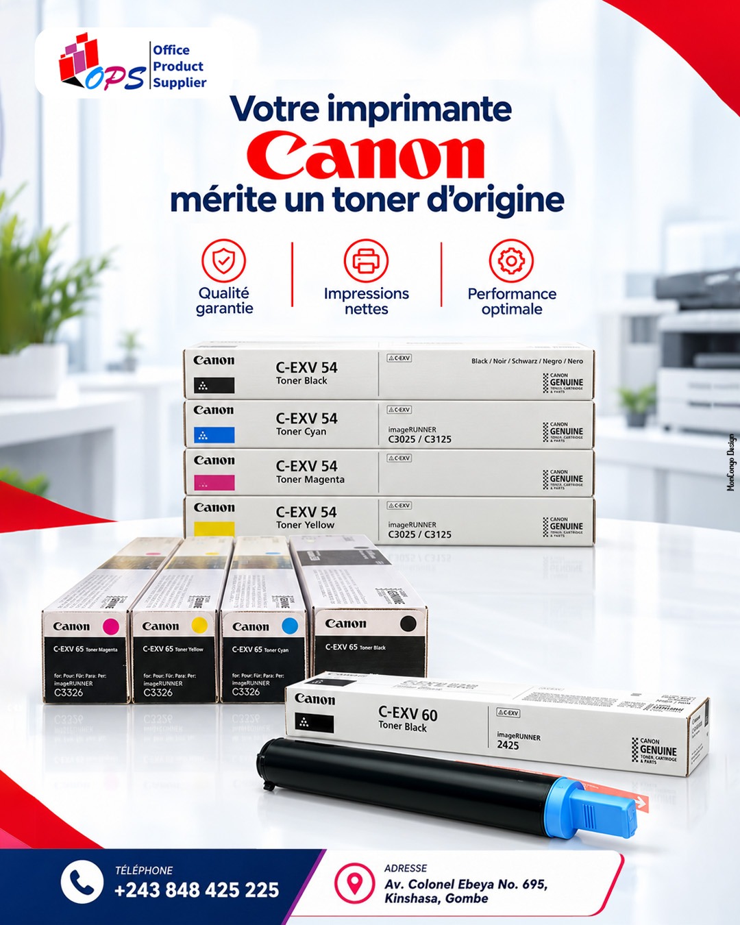 Votre imprimante Canon mérite un toner d'origine