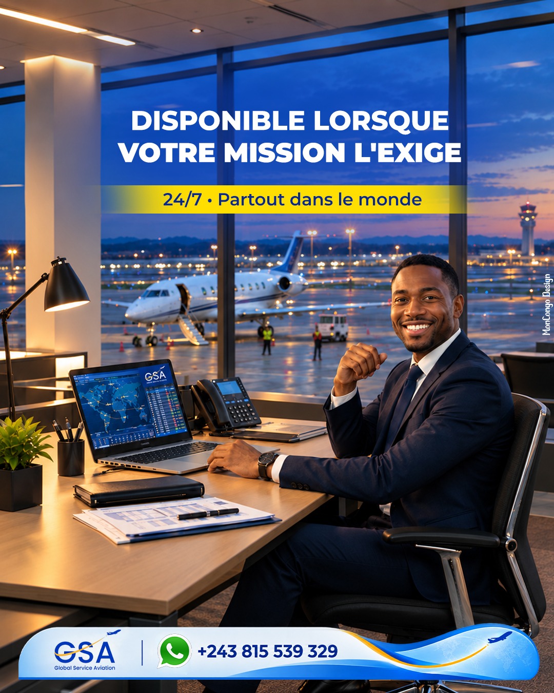 Disponible lorsque votre mission l'exige.