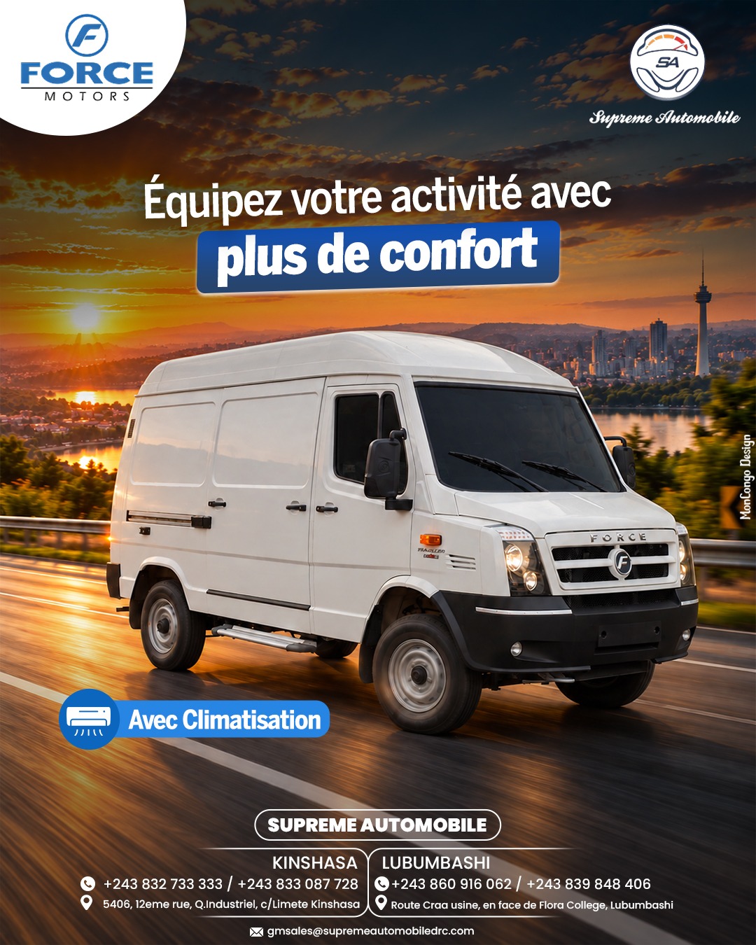 Équipez votre activité avec plus de confort