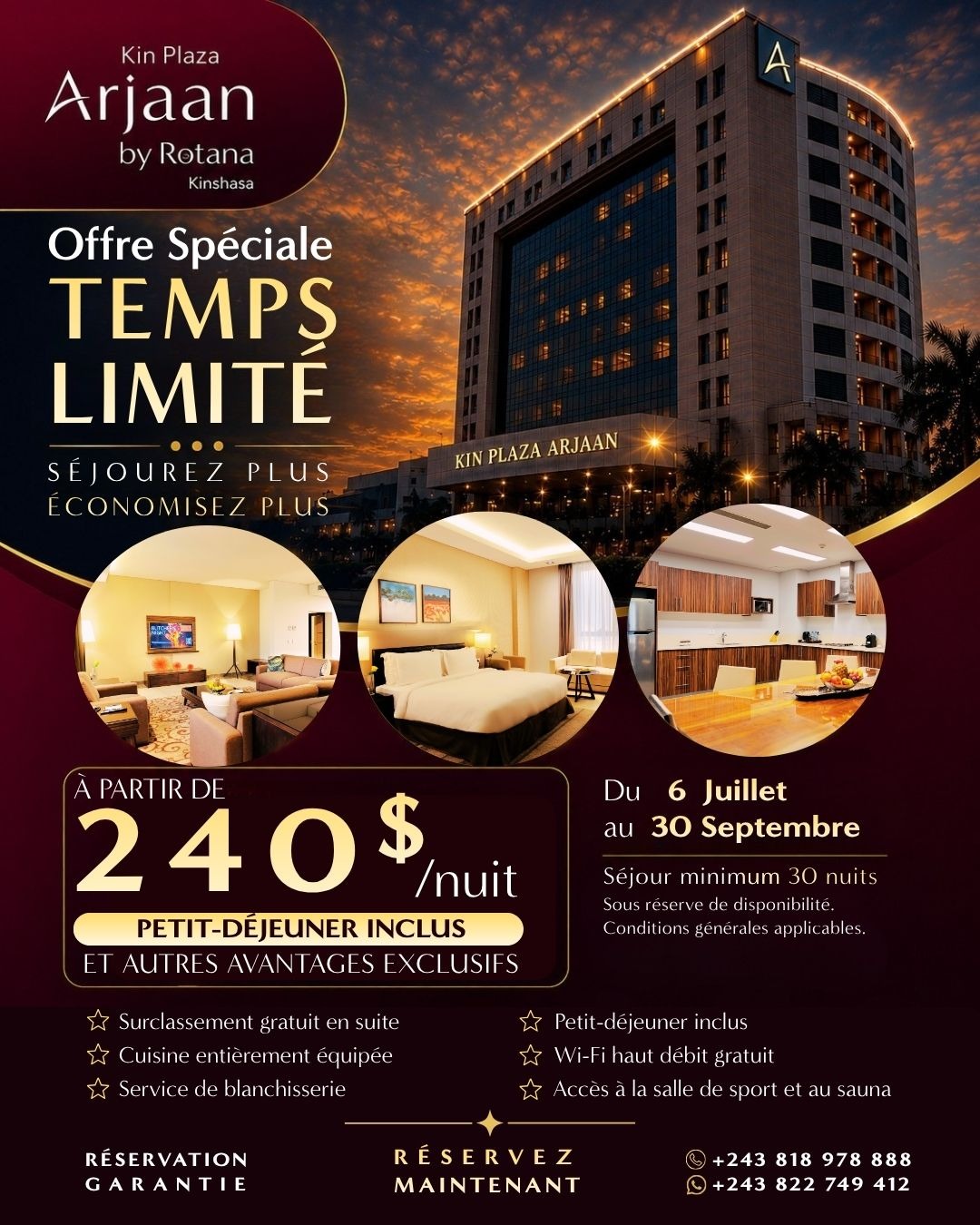  Offre Exclusive Long Séjour !