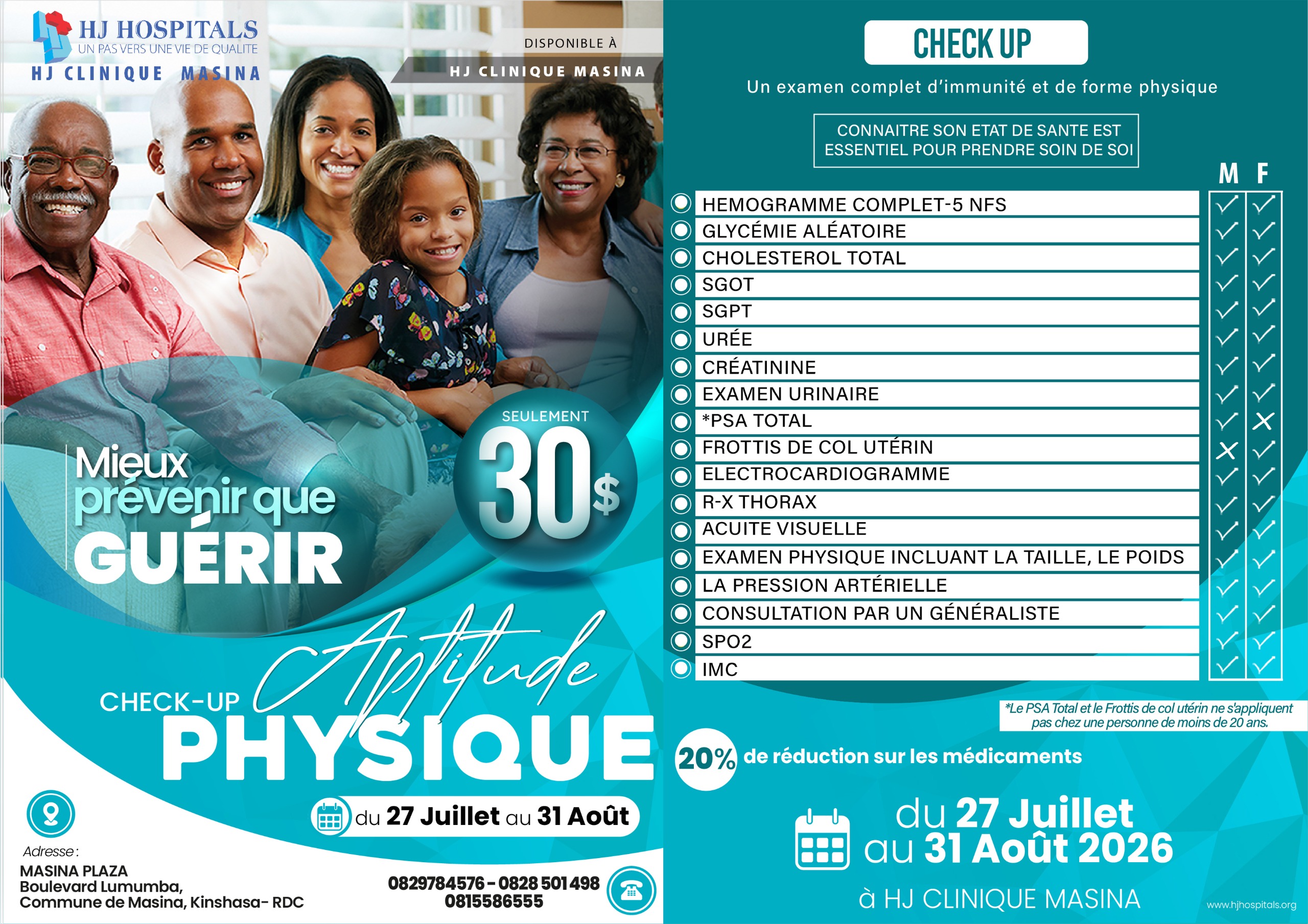 Prenez soin de votre santé avec un check-up complet