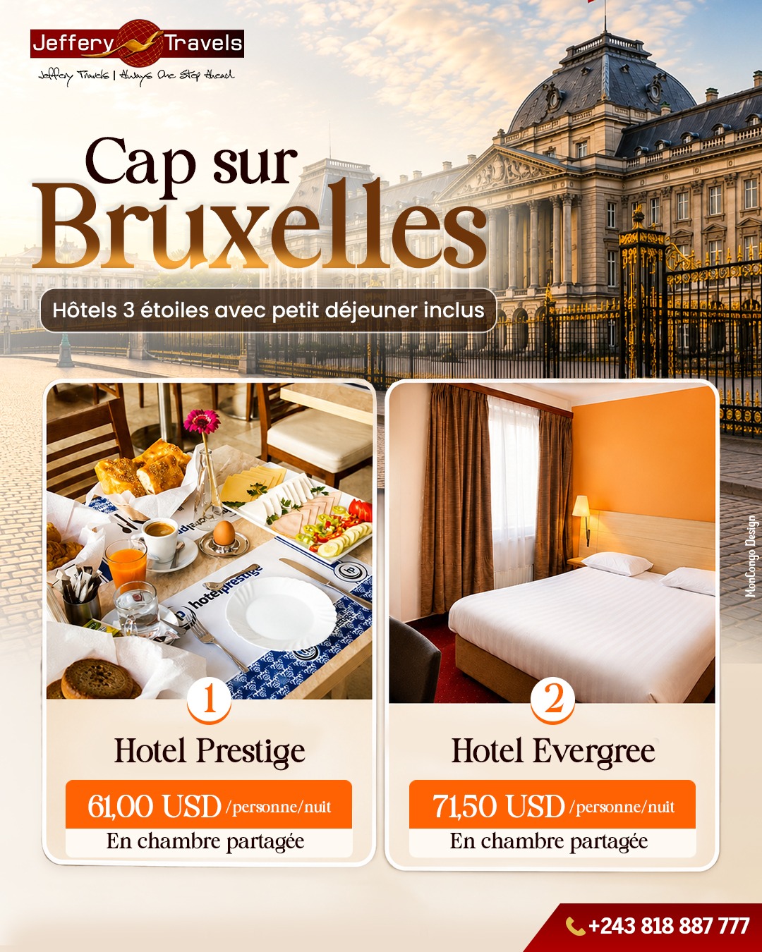 Cap sur Bruxelles : Hôtels 3 étoiles avec petit déjeuner inclus