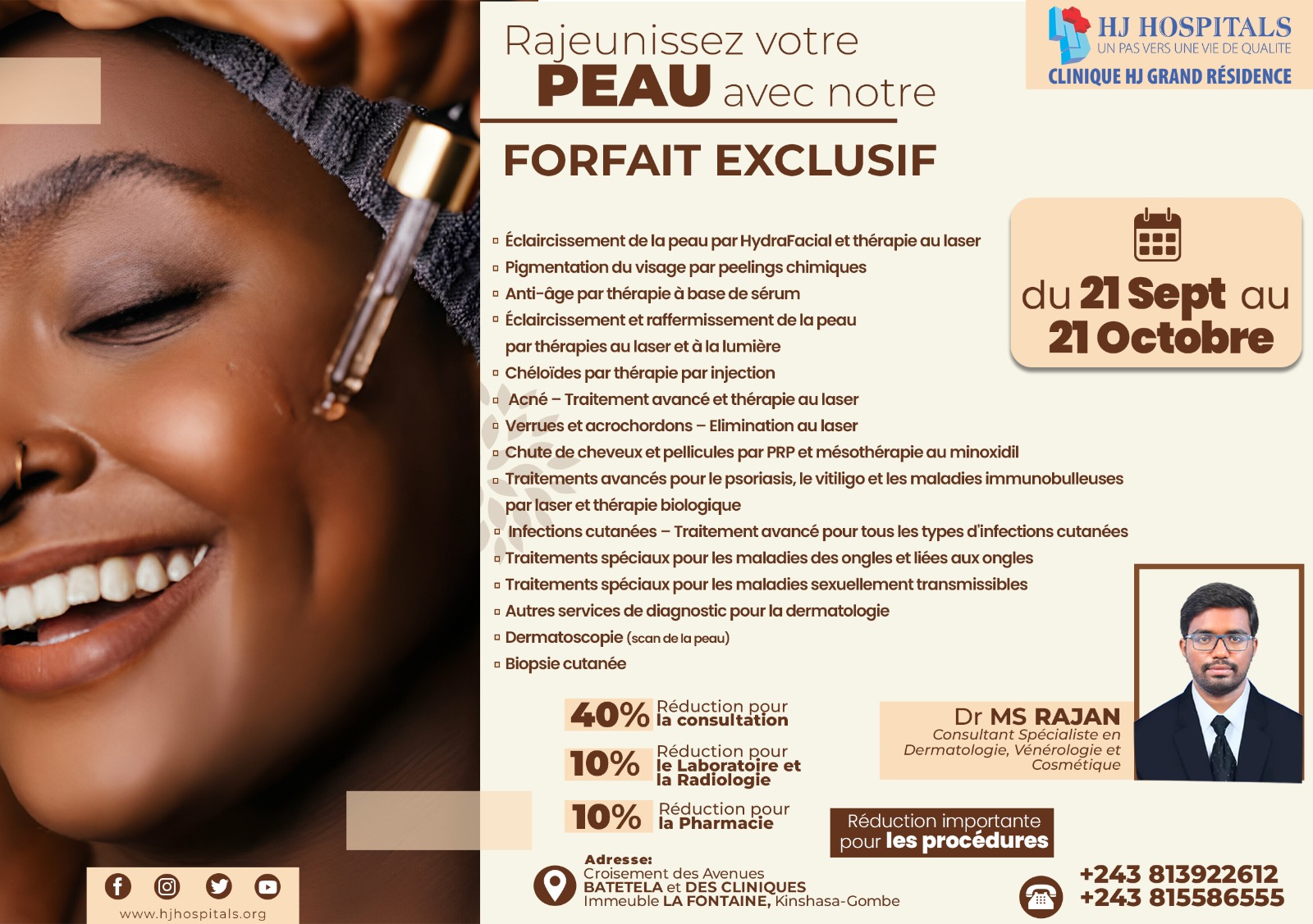 Offre Spéciale Dermatologie – Jusqu’à 40 % de Réduction !