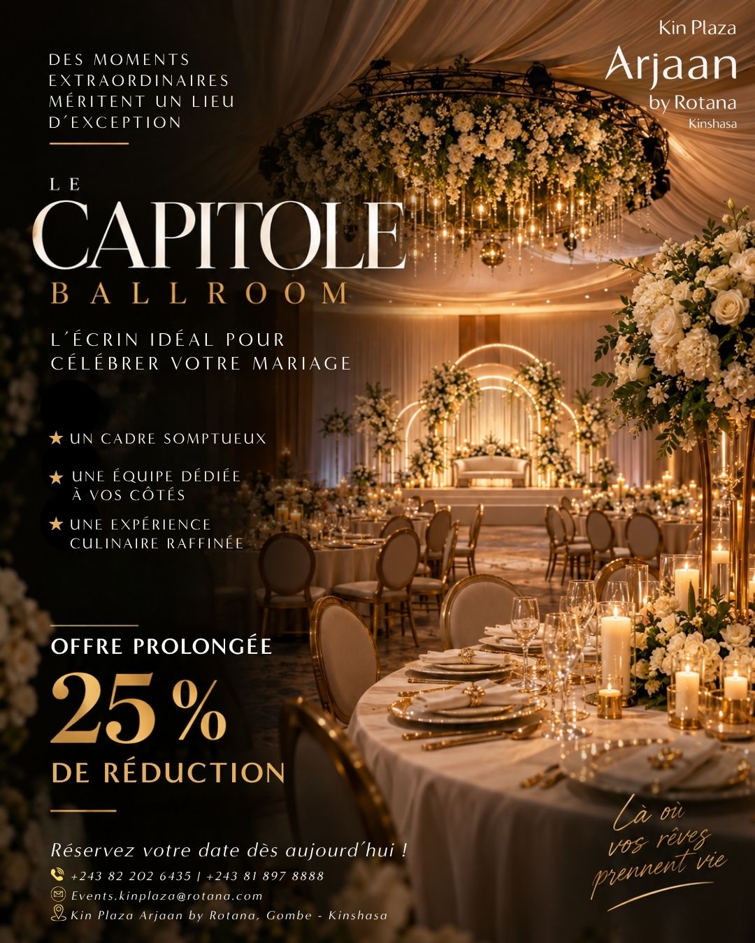 Célébrez en grand au Capitole Ballroom
