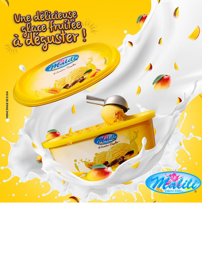 les crèmes glacées MALILI - Kinshasa - RD Congo - MonCongo