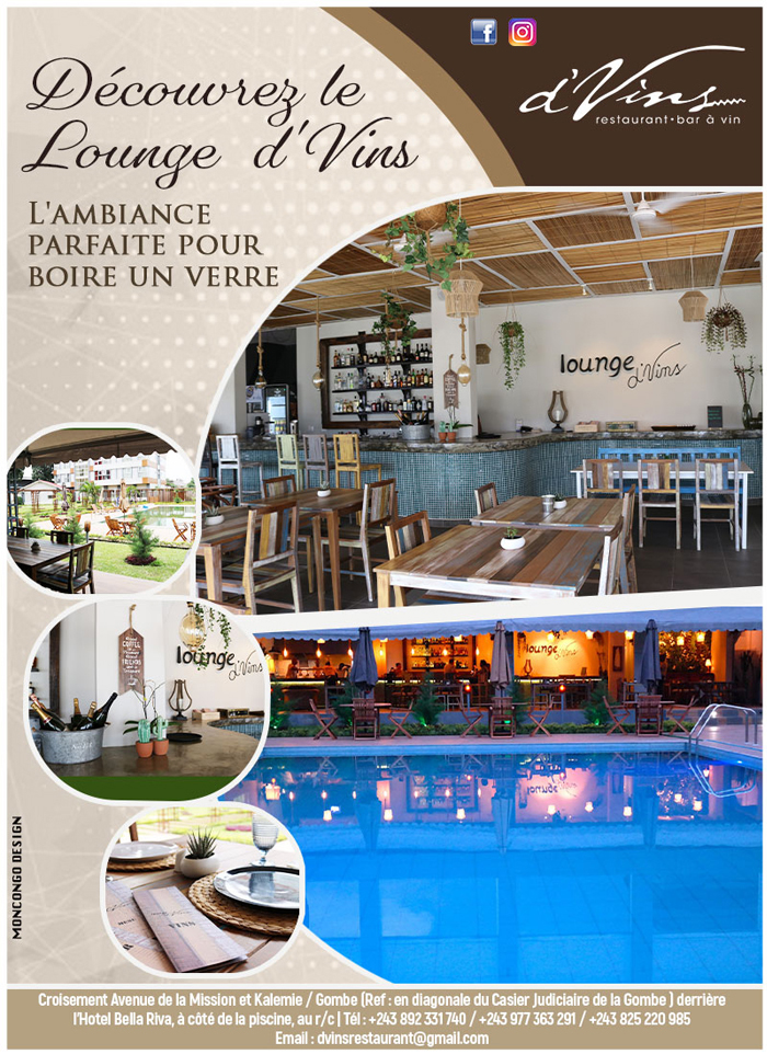 d’Vins - Restaurant - Lounge - Cuisine - Kinshasa - RD Congo - MonCongo