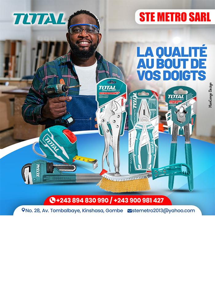 STE Metro Sarl - outils et accessoires de construction - Kinshasa - RD Congo – MonCongo