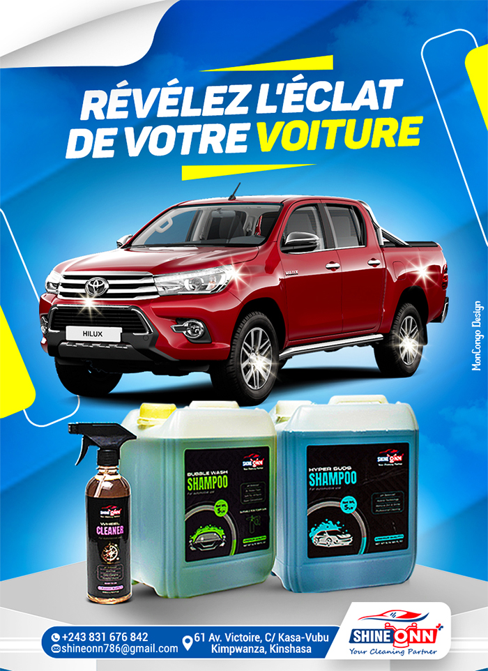 Shine onn Kinshasa MonCongo produits véhicules Kinshasa MonCongo